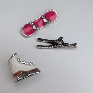 Origami Owl Winter Sports Charms: Ice Skate, Snowboard, and Skiis
